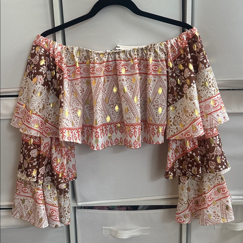 New! Mare Mare x Anthropologie crop blouse S - Picture 12 of 12